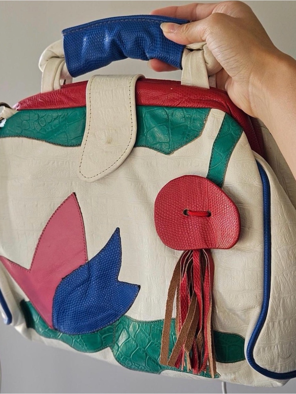 80’s patchwork leather bag